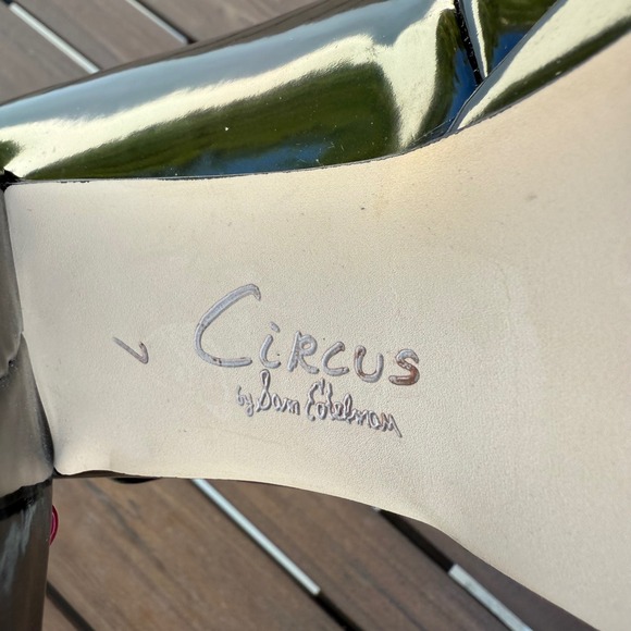 Circus by Sam Edelman Black Patent Mary Jane Platform Chunky Heel Shoes Womens 7 - Picture 14 of 15